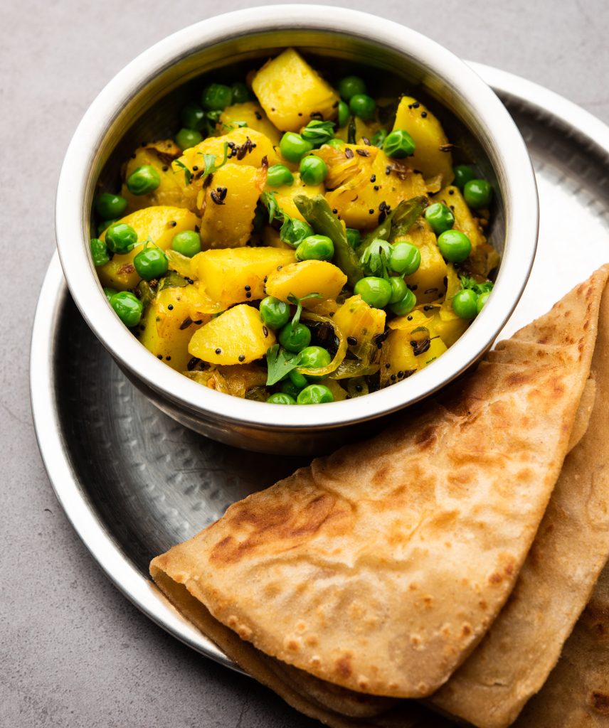 Aloo Curry with Roti