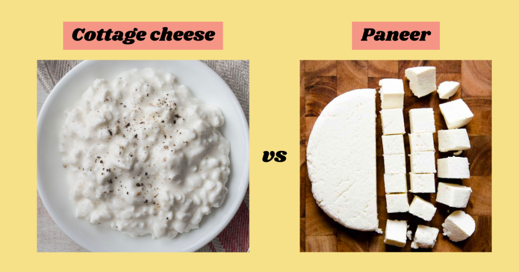 Cottage cheese vs. Paneer